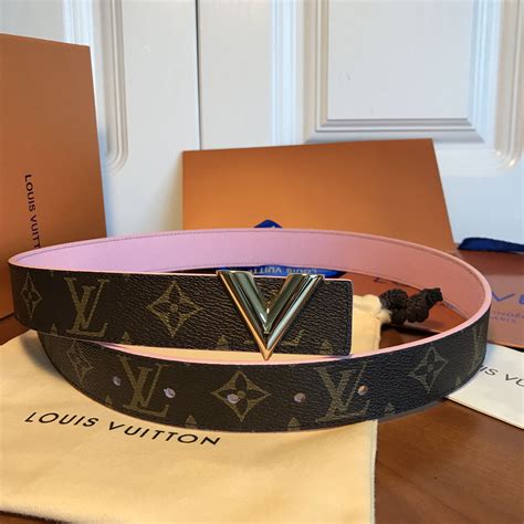 louis vuitton monogram pink belt outfit|louis vuitton 25mm belt.